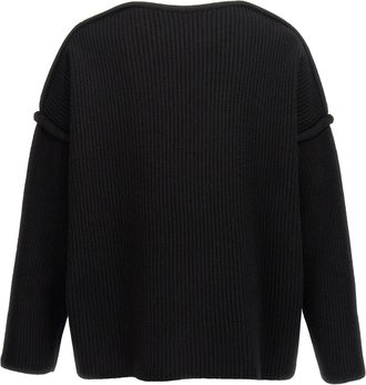 Jil Sander Mens Black Wool Cardigan Clothing