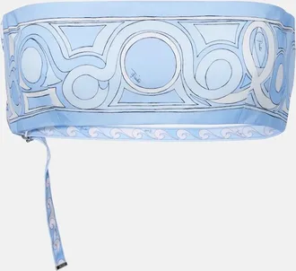 Pucci Top a fascia in cotone con stampa
