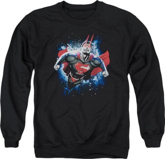 Gildan Superman Stardust Adult Crewneck Sweatshirt
