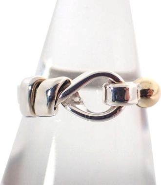 Tiffany & Co. Yellow Gold (18K) Sterling Silver 925 Band Ring (Pre-Owned)