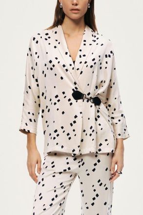 Nocturne Printed Wrap Jacket in Multi-Colored at Nordstrom, Size X-Large Eu