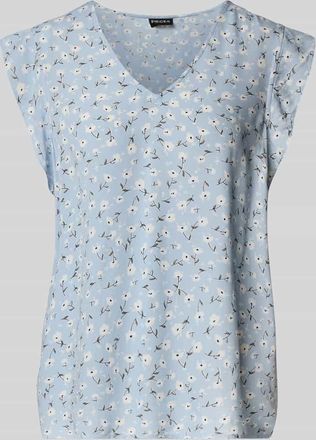 Pieces Regular Fit Blusentop mit Kapp&auml;rmeln Modell NYA in Hellblau, Gr&ouml;&szlig;e XS