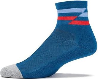 Feetures Elite Light Cushion Quarter Crew Cut Socks Shoes Blue Track : MD (US Mens Shoe 6-8.5 - Womens Shoe 7-9.5), Spandex/Nylon