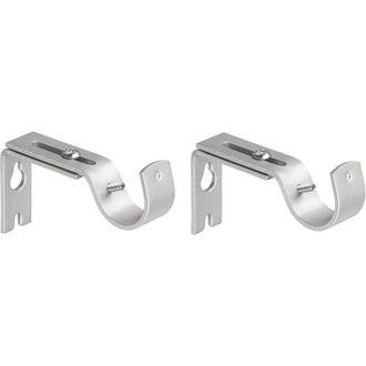 OEM Juego De 2 Soportes Ajustables Para Fijar Una Barra De Cortina A La Pared. Compatible Con Barras De Cortina Con Un Di&aacute;metro M&aacute;ximo De - Crezuo