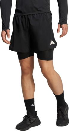 adidas ADI365 Running Iconic Formation 2-in-1 Shorts in Black at Nordstrom Rack, Size X-Large