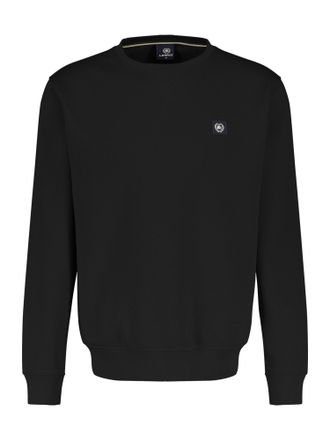 Lerros Sweatshirt LERROS Urbaner Sweatshirtstyle f&uuml;r Herren, Herren, Gr. M, schwarz, 50% Baumwolle, 50% Polyester, Sweatshirts Sweatshirt