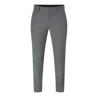 HUGO BOSS Hugo Mannen Patroon Rechte Pantalon (Grijs)