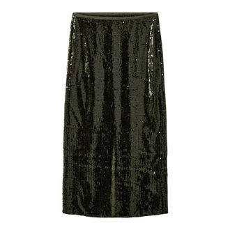 Sofie Schnoor Otaliasw Midi Rok - Dames - Rokken - Groen - Maat: XL Poliester
