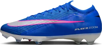 Nike Mens Mercurial Vapor 16 Elite Firm-Ground Low-Top Soccer Cleats in Blue | FQ1457-446