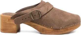 Bosabo Cuir Daim Medium Heel T. 050 Mule