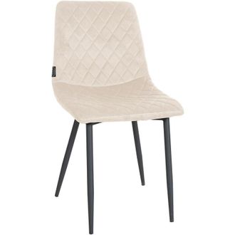 Clp Silla de comedor Telde de terciopelo Crema