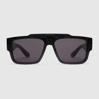 Gucci Square-frame Sunglasses, Black
