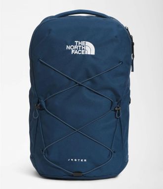 The North Face Mens Jester School Laptop Backpack In Shady Blue/tnf White