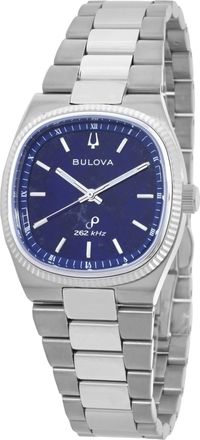 Bulova Super Seville Quartz Blue Dial Mens Watch 96A348