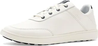 Olukai Puakea Womens Golf Shoes Bright White/Trench Blue : 7.5 B - Medium, Leather