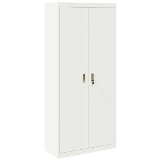 vidaXL Armario De Almacenamiento Blanco 90 X 40 X 200 Cm Acero Vidaxl