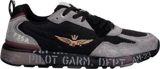 Aeronautica Furry Sneakers - Heren - Sneakers - Zwart - 40 EU - Leer - Schoenen