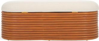 Safavieh Couture Bayard Rattan Storage Bench