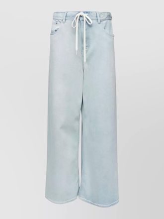 Maison Margiela denim drawstring wide-leg jeans
