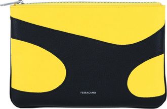 Ferragamo Cutout Leather Pouch