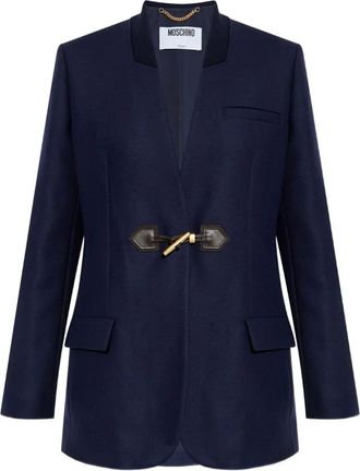 Moschino Blazer con applicazione - Blu