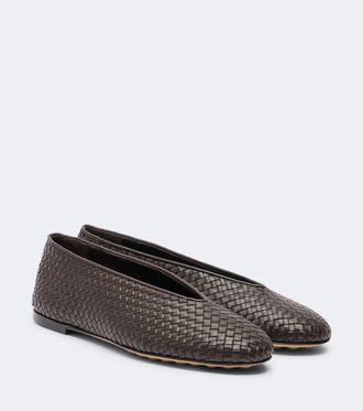 Bottega Veneta Bailarinas Rosa de piel