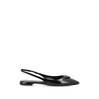 Prada Pointed-toe Slingback Ballet Flats