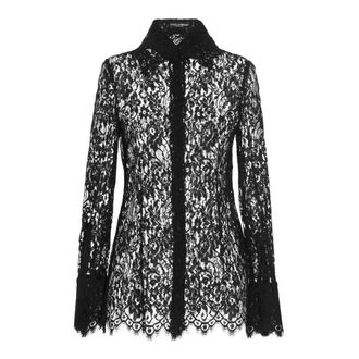Dolce & Gabbana Lace shirt - female - Dolce & Gabbana - Shirts - Black - XL - Blouses & Shirts