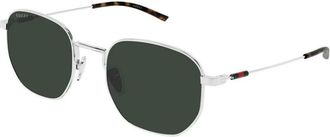 Gucci Round Frame Sunglasses - male - Gucci - Sunglasses - Gray - 52 MM - Accessories