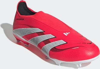 adidas Fussballschuh ADIDAS PERFORMANCE PREDATOR LEAGUE LACELESS FG/MG, Gr. 42,5, rot (lucid rot, cloud wei&szlig;, core schwarz), Synthetik, Schuhe Fussballschuh,