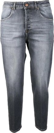 Michael Coal Grey Cotton-Blend Slim Jeans