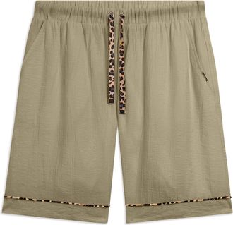 Freddy Pantaloni corti wide leg in tessuto crinkle