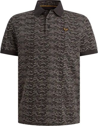 PME Legend Short sleeve polo slub jersey aop - Heren - Tops - Veelkleurig - Maat: 2XL Jersey