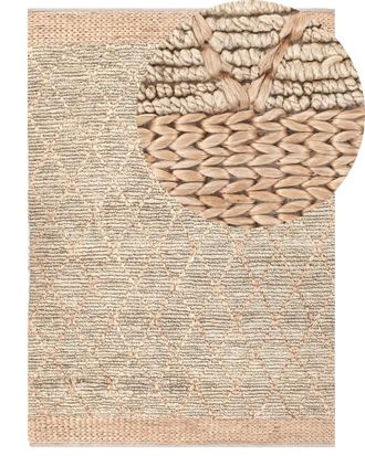 Beliani Alfombra de tejido beige 230x160cm