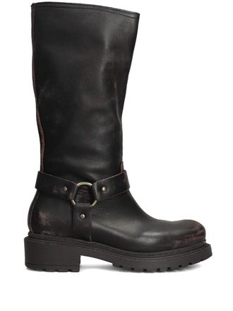 Métisse 55mm leather boots - Brown
