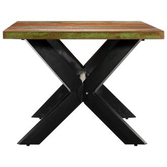 Berkfield Home Beautiful Dining Table 200x100x75 cm Solid Reclaimed Wood | Size: 200 x 100 x 75 cm