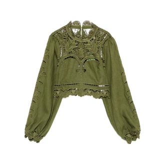 Farm Rio Mujer, Blusas y Camisas, Verde, Talla: M