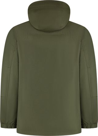 Woolrich Mens Light Ramar Hooded Parka Green Cotton Parkas Coat