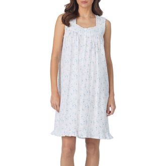 Eileen West Sleeveless Cotton Jersey Nightgown in Rosbud at Nordstrom, Size X-Small