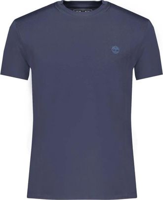 Timberland Blauw Katoenen Heren T-shirt Casual - Heren - T-shirts - Blauw - S - Katoen - Tops