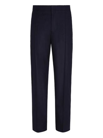 Ermenegildo Zegna pleated tailored trousers - Blue