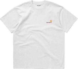 Carhartt Work in Progress American Script Short Sleeve T-Shirt Gray I029956-482-XX