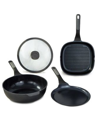 Berghoff Berghoff Leo Stone+ 4Pc Nonstick Ceramic Cookware Set