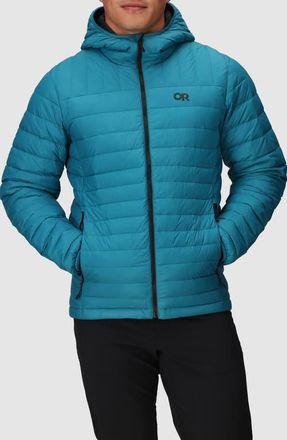 Outdoor Research Transcendent Hooded Down Puffer Jacket in Aurora at Nordstrom, Size Xx-Large