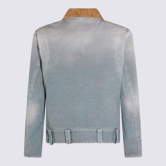 Marni Mens Jackets Light Blue _100 % Co