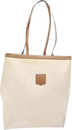 Celine Pre-owned Leather celine-bags - Dames - Vintage Shopper - Wit - ONE Size - Vintage