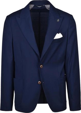 Daniele Alessandrini Jacket Polyester/Viscose/Elastane - Blue