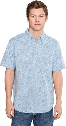 Tommy Bahama San Lucio Tides Flora Shirt Mens Clothing Silvery Blue : 3XL, Cotton/Polyester