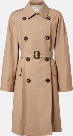 Max Mara Alessio cotton-blend gabardine trench coat