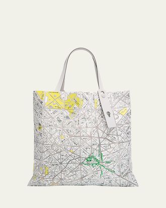 Bao Bao Issey Miyake Geometric Printed Map Tote Bag